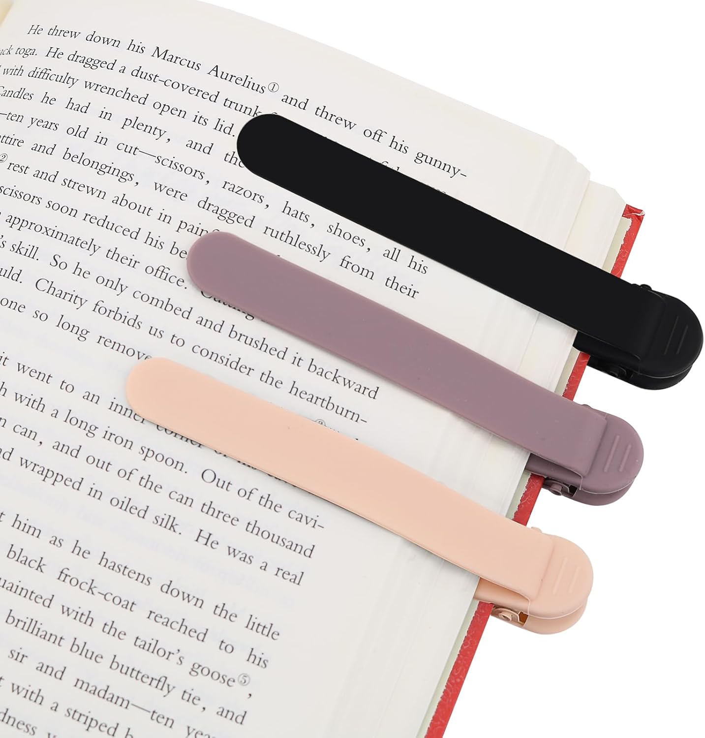 Automatic Bookmarks (3-Pack) – Silicone Page Markers